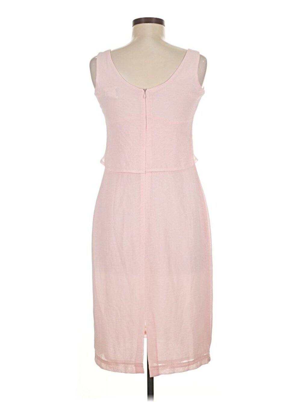Joseph Ribkoff Blush Pink Midi Dress – Y2K Minimalist Slip Style | Size 8 - Picture 3 of 6